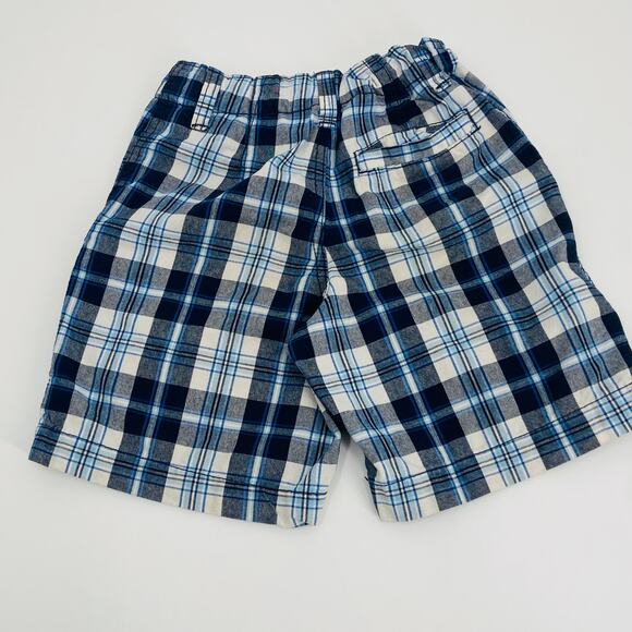 Faded Glory Blue Plaid Adjustable Waist Shorts - Size 5 - Picture 3 of 7